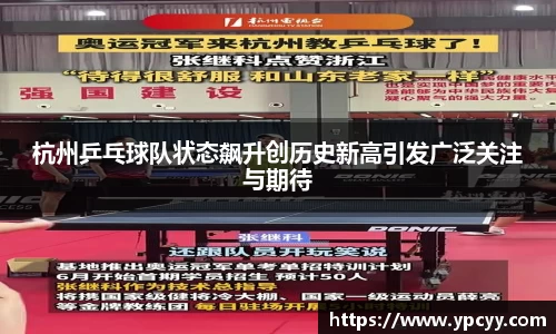 杭州乒乓球队状态飙升创历史新高引发广泛关注与期待